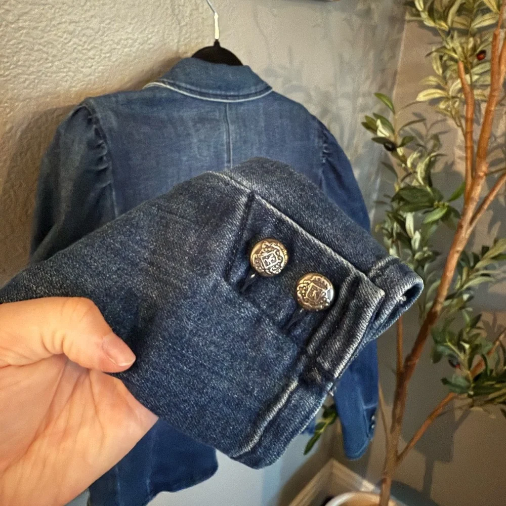 INC International Concepts Denim Blazer - Picture 8 of 13